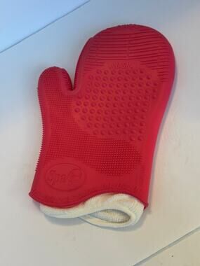 Sigma Spa Express Brush Cleaning Glove Pink Silicone Makeup Washer New